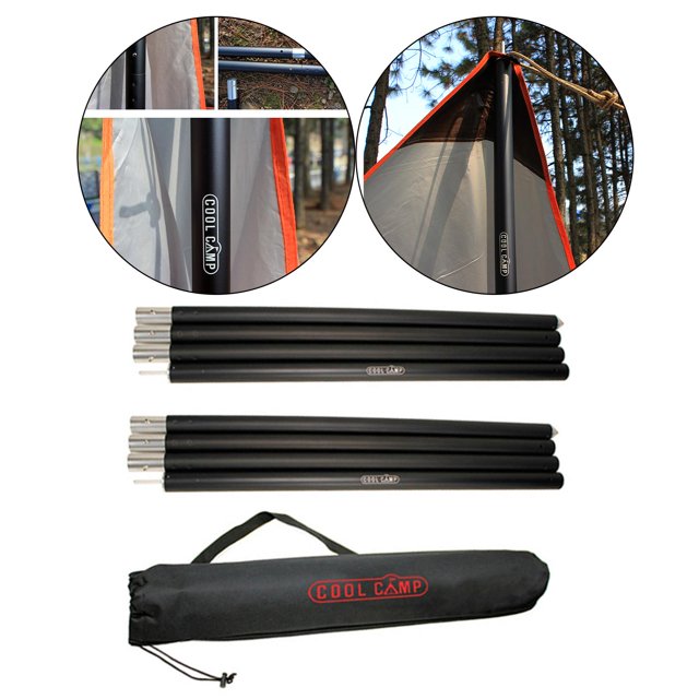 Varillas de aluminio para carpa de 1.1 'para mochileros refugios Sharpla