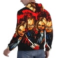 thumbnail image 4 of Lsque Chucky Pattern Casual Men's Hoodie,Hooded Sweatshirt with Kangaroo Pocket,Pullover Hoodie-XX-Large, 4 of 8