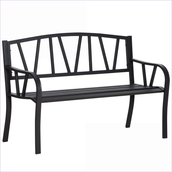 Outdoor Lounge Chairs Set of 2 | Adjustable Recliner for Poolside Patio | Portable with Wheels | Metal | Black