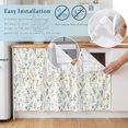 thumbnail image 5 of Spring Floral Cabinet Curtain 35"Wx35"L, Dustproof Under Sink Skirt with Self Adhesive Tape, Watercolor Botanical Flower Cabinet Curtain Cover for Kitchen Sink, Bathroom Vanity, Laundry Room, 5 of 9