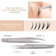 thumbnail image 2 of SIVOTE Eyelash Extension Tweezers for Classic & Volume Lashes, 5-Pack, Silver, 2 of 7