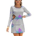 thumbnail image 1 of C'est Ok d'Tre Meh Robe Évasée Nœud Cœur Design Mode Grande Taille Robe Ample Meh Lol Rétro Années 80 Triangle Cool, 1 of 5