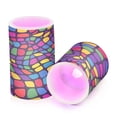 thumbnail image 7 of Yayeee Flameless Candles with Remote Flickering Battery Operated Multi Color Changing, Colorful Psychedelic, 7 of 7