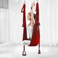 thumbnail image 4 of Full Set 6 Handles Anti-gravity Aerial Yoga Ceiling Hammock Flying Swing Trapeze Yoga Inversion Device Home GYM Hanging Belt, 4 of 7