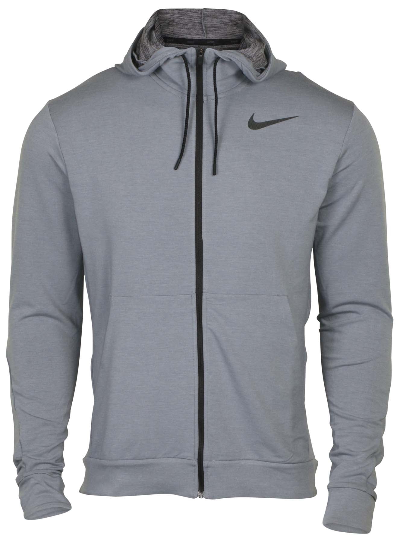 Nike Men's Dri-Fit Zip Up Training Hoodie (Cool Grey, X-Large ...