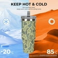 thumbnail image 4 of Stainless Steel Tumbler with Lid And Straw 30 Oz Top Handle Duck Hunting Camo Leakproof Vacuum Insulated Water Bottle for Car Travel, 4 of 6