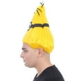 thumbnail image 5 of Animation Yellow Men's Troll Wig | Short Yellow Cosplay Wig | Premium Breathable Capless Cap,, 5 of 8