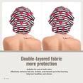 thumbnail image 2 of Logiee Hearts And Lines Print Silk Bonnet Satin Bonnet for Sleeping Women and Men,Double Layer Hair Bonnet for Curly Braids Hair, 2 of 6