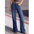 thumbnail image 3 of PRETTYGARDEN Women's Wide Leg Jeans High Waisted Denim Pants | Stretchy Flare Jeans, Comfy Soft, Basic-5-Pocket, Trendy Bottoms, Casual Office Wear, Going Out Outfits, Fashion Clothing, 3 of 8