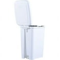 thumbnail image 2 of Superio Slim Step On Pedal Plastic Trash Can, Waste Bin - 64 Qt, Onyx Grey, 2 of 5