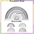 thumbnail image 4 of Ciozy 1Pc Protractor for Ki-ds 180 Degrees Plastic Protractors, Clear 4 Inch Angle Measurement Tool for School Geometry (Blue) - Must-have, 4 of 9