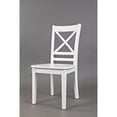thumbnail image 3 of Jofran Simplicity Solid Wood Classic Cross-Back Dining Chair (Set of 2), 3 of 6