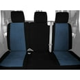 thumbnail image 2 of CalTrend Rear 60/40 Split Back & Solid Cushion Tweed Seat Covers for 2002-2003 Nissan Maxima - NS308-04TT Blue Insert with Black Trim, 2 of 3