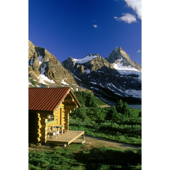 Cabin At Mt Assiniboine Lodge, Mt Assiniboine Provincial Park, British Columbia, Canada Poster Print (24 x 36)
