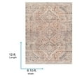 thumbnail image 2 of Livabliss Washable Rugs for Living Room, 9x12 Amelie Traditional Light Brown Area Rug, Bedroom Dining Room Home Decor Stain Resistant Carpet (8'10" x 12'), 2 of 8