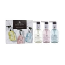 Molton Brown Floral and Aromatic Hand Care Collection Set , 3 Pc 3.3oz Orange and Bergamot Hand Wash, 3.3oz Delicious Rhubare and Rose Hand Wash, 3.3oz Coastal Cypress and Sea Fennel Hand Wash
