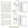 thumbnail image 6 of ASD 36 Inch LED Outdoor & Indoor Wall Mount Light Fixture - Brushed Nickel Modern Wall Sconce Lighting - 30W 120-277V 3000K 4000K 5000K Dimmable Front Door & Patio Exterior Lights - ETL, 2 Pack, 6 of 16