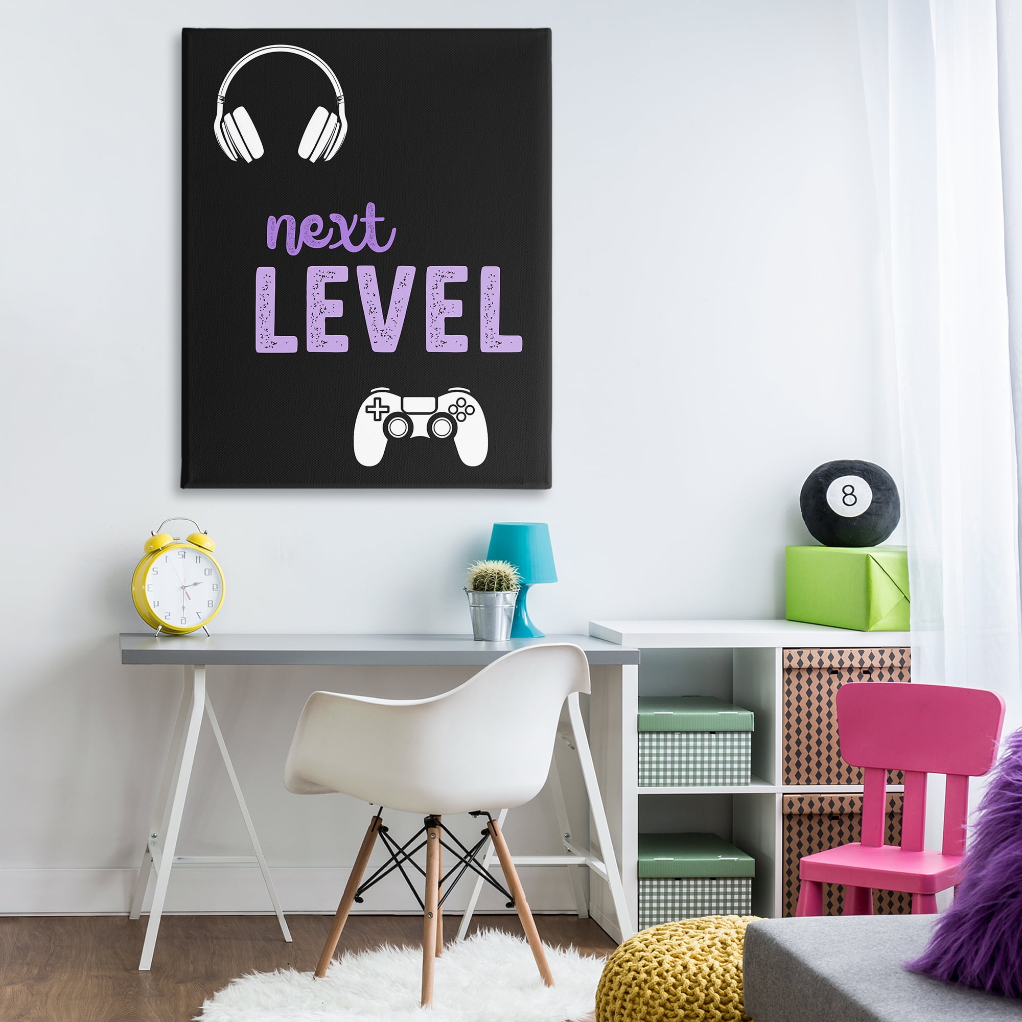 Next Level Headset & Controller Canvas Wall Art, design by Christine Simpson Art
