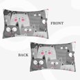 thumbnail image 4 of Balery Cats Group Pillow Covers,Bed Pilowcases,Reversible Plush Throw Pillow Covers End Pillow Encasement,Pillow Case - 14"X20", 4 of 9