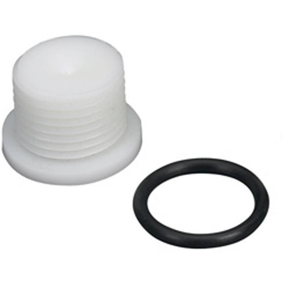 Moeller 20304-10 Transom Drain Nylon Plug O-ring Screw-Driver Slot Bilge Boat