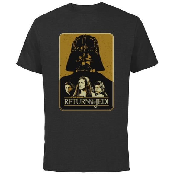 Star Wars Return of the Jedi Darth Vader Vintage Poster - Short Sleeve Cotton T-Shirt for Adults - Customized-Black