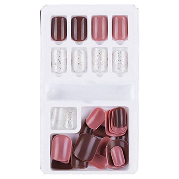 Soidarity 1 Juego de limas de longitud media para uñas postizas, herramienta de belleza Artificial de Color sólido de estilo cuadrado, Juegos de manicura Tipo28 F635