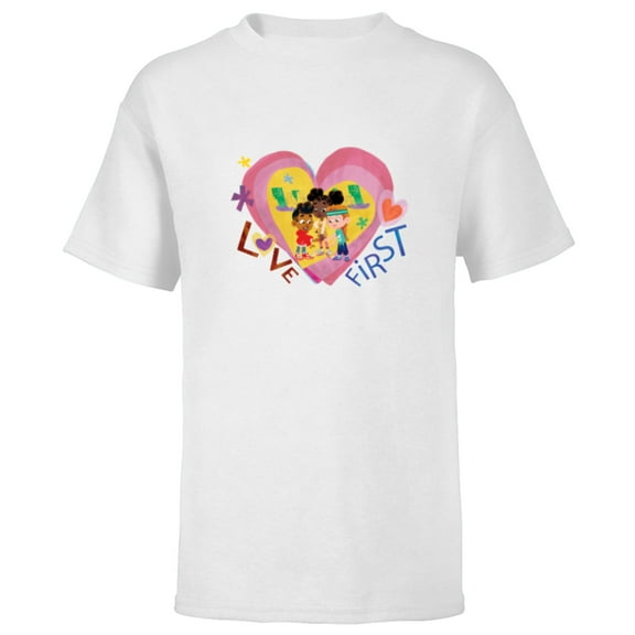 Disney Rise Up, Sing Out Love First - Short Sleeve T-Shirt for Kids - Customized-White