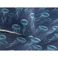thumbnail image 3 of Ambesonne Marine Quilted Bedspread Set 3 Pcs, Pattern Nautical Jellyfish, Twin, Sea Blue Indigo, 3 of 4