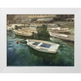 thumbnail image 1 of Strube, Ling 32x26 White Modern Wood Framed Museum Art Print Titled - Boat in Portofino II, 1 of 4