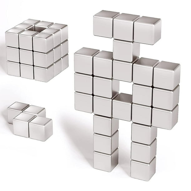 20 paquetes de imanes cúbicos, imanes para refrigerador, imanes para pizarra blanca, imanes cuadrados, imanes pequeños para manualidades, Bricolaje