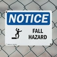 thumbnail image 5 of (2 Pack) Fall Hazard OSHA Notice Sign 10 Inch X 7 Inch Indoor / Outdoor Rust-Free Aluminum Metal Signs for Workplace, Workshop, and Construction Site, Made in the USA, 5 of 8