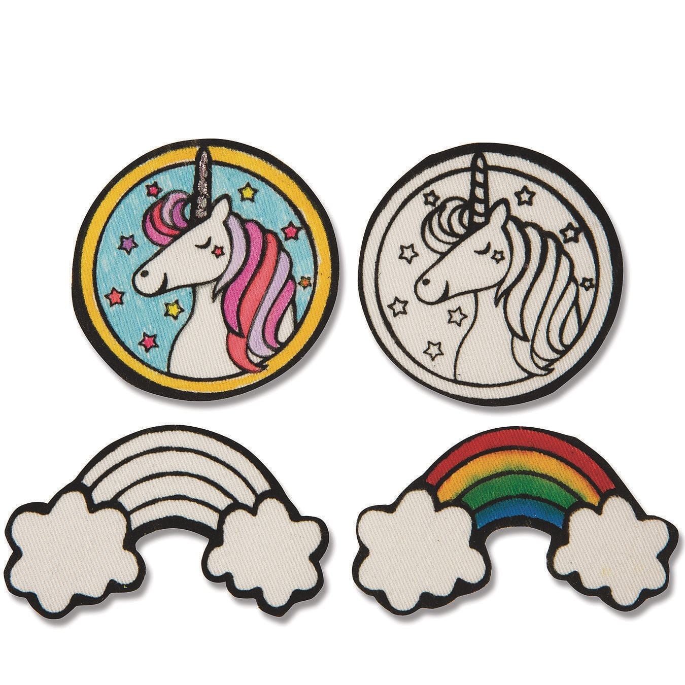 Velvet Art Iron-On Patches to Color (Pack of 100)