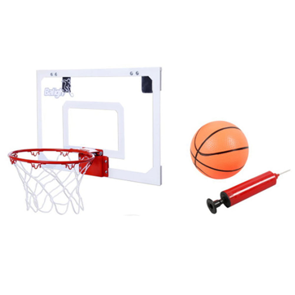Basketball Hoop Wall Mounted Basketball Hoop Indoor Outdoor Portable Backboard for Home/Office Over-The-Door Hanging