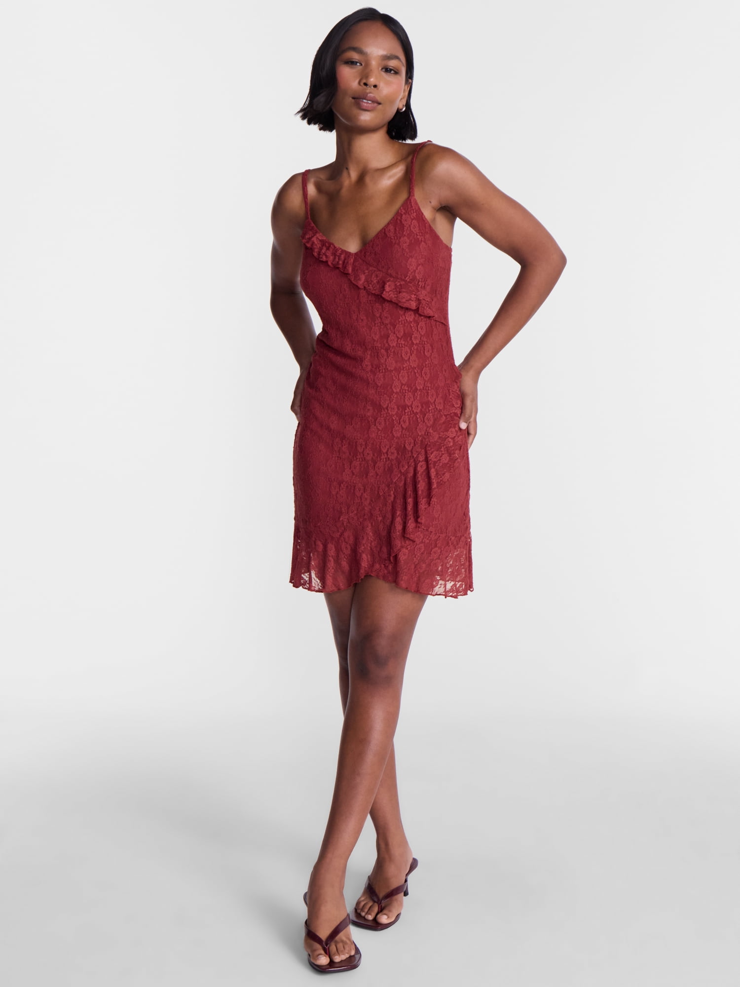 No Boundaries Drop Ruffle Mini Dress, Women’s XXS-XXL