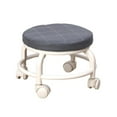 thumbnail image 4 of Low Rolling Seat,low round rolling stool with wheels Short Stool,Low Stool with Wheels Rotatable Movable Chair,Roller Seat Chair 360 degree Rotating Stool Chair,Home Bench Low Rolling Seat Sofa Gray, 4 of 10