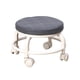 thumbnail image 4 of Taburete bajo con ruedas, silla giratoria, resistente, multifuncional, para pedicura. Gris, 4 of 9