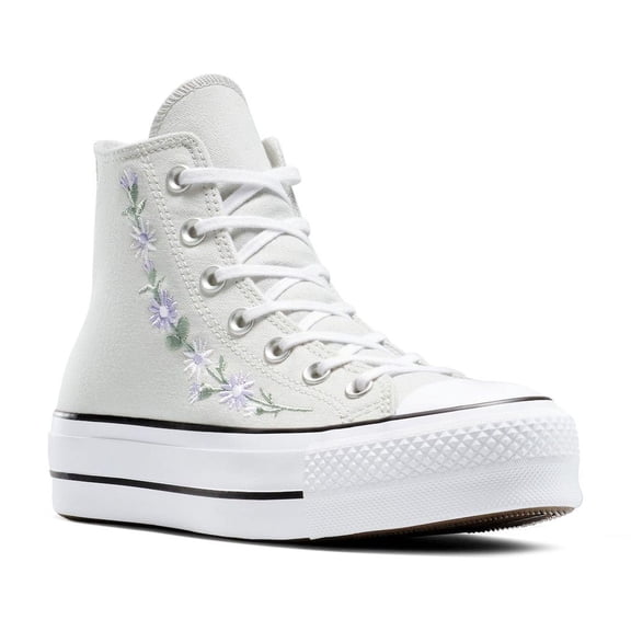 Converse Chuck Taylor All Star Lift Women's Platform High-Top Sneakers Color: Grey Floral Size: 10