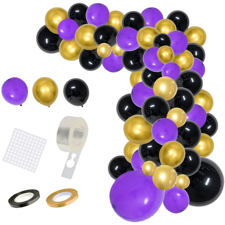  Purple And Gold Party Decorations