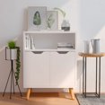 thumbnail image 1 of vidaXL Sideboard White 60x30x72 cm Engineered Wood, 1 of 5