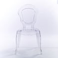 thumbnail image 6 of (Retired) 2xhome Clear Plastic Stackable Acrylic Ghost Chair Glam Modern Mid Century Contemporary No Arm Side Chair With Back Dining Accent Transparent Crystal Desk Vanity Outdoor, Set of 1, 1 piece, 6 of 6
