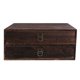 thumbnail image 1 of 1Pc Solid Wood Storage Desk Box Retro Drawer Type Desktop Organizer (2 Layer), 1 of 3