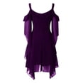 thumbnail image 3 of FASHOFT Women Dress Halloween 2026 Renaissance Vampire Butterfly Sleeve Mesh Gothic Outfit XXL, 3 of 3