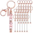 thumbnail image 6 of Jiibva 24Pcs Beadable Keychains Bars, Metal Beaded Keychain Blanks Bulk Making Supplies Kit with Lobster Hook for Pendant DIY Art Crafts, 6 of 6