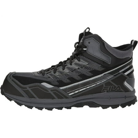 Fila Mens Hail Storm 3 Mid Composite Toe Trail Work Shoes Ct CSRK/BLK/MSIL