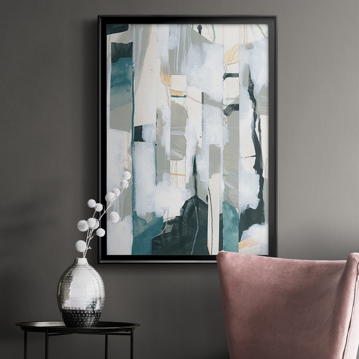 Sea Cavern Strata I Premium Framed Print, in Gold, Black, or Silver - Ready to Hang