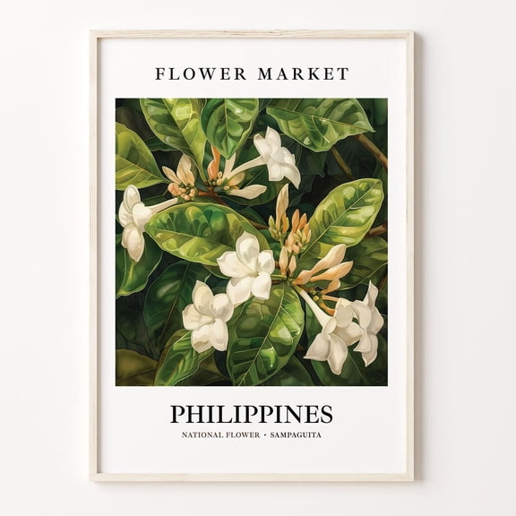 Sampaguita Botanical Wall Art Print