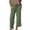 Green, variant on Wide Leg Pants Woman Lined High Waisted Baggy Pants Plus Size Fashion Elegan Work Pants Womens Winter Clothes, Blue, Size M