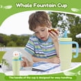 thumbnail image 5 of Ihvewuo Stainless Steel Whale Fountain Tumbler Leakproof Drinking Cup Cute Insulated Whale Fountain Cup for Child Drinking, 5 of 15