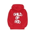 thumbnail image 5 of MAWOTEA Child of God Double Side Print,Girls hoodie Fleece Lined Made From 50% Cotton 50% Polyster,Long Sleeve Design Size 5 Years- Size 12 Years, 5 of 8