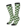 thumbnail image 2 of Fotbe Happy Watermelon print Women's Men's Novelty Crew Socks Cotton Socks Knee High Socks for Walking,Running,Nurses,Pregnancy, 2 of 8